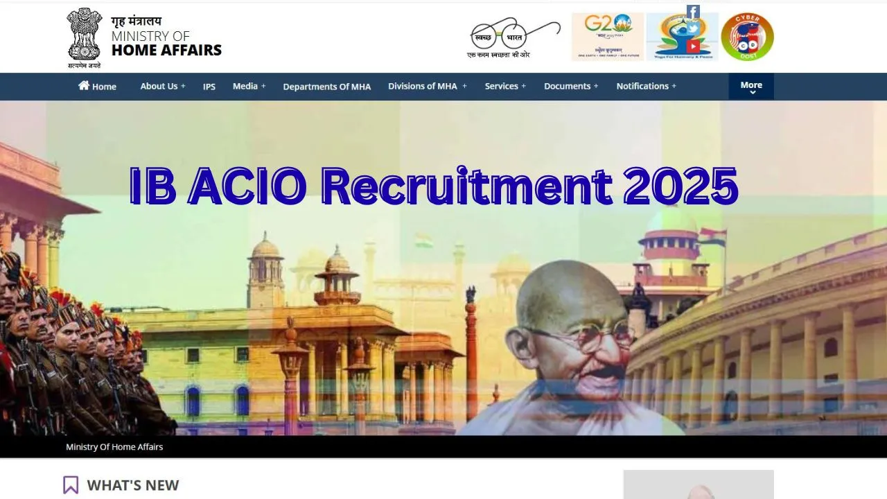 IB ACIO Recruitment 2025
