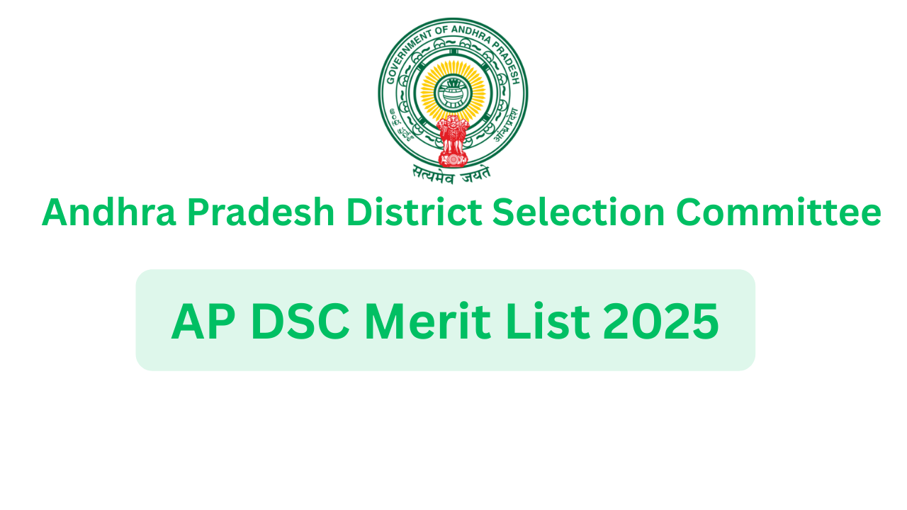 AP DSC Merit List 2025