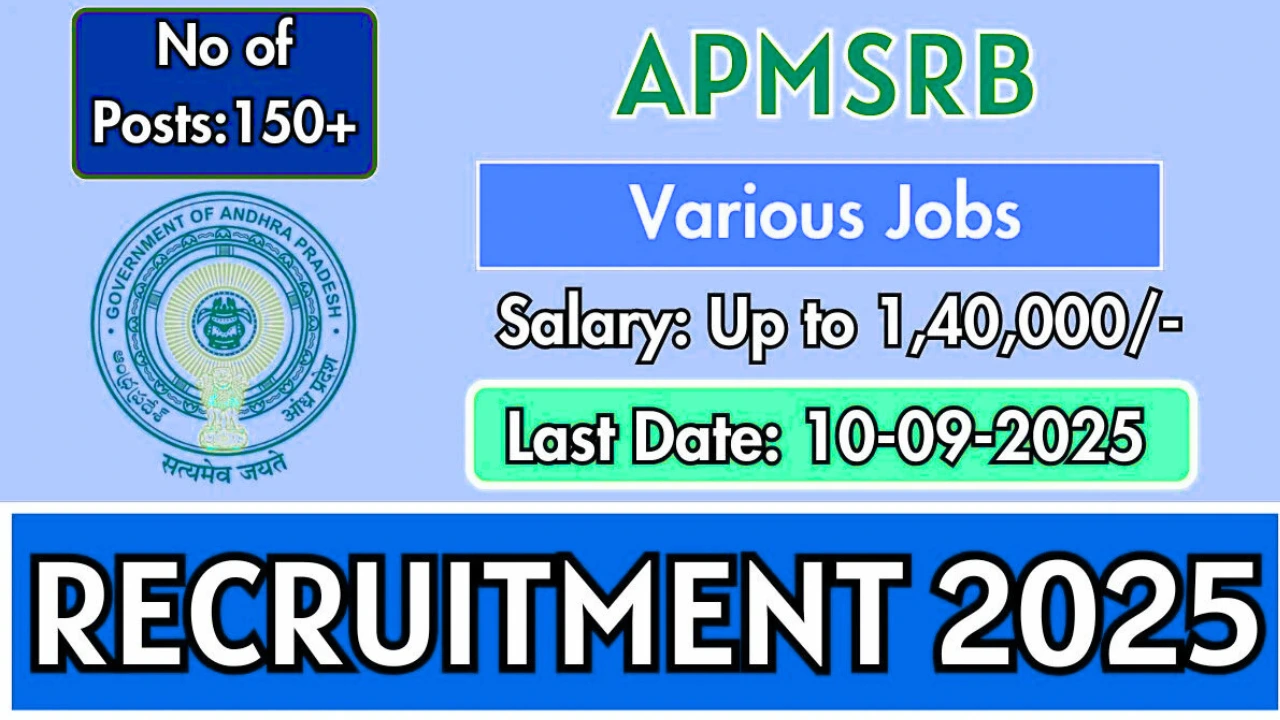 APMSRB Recruitment 2025
