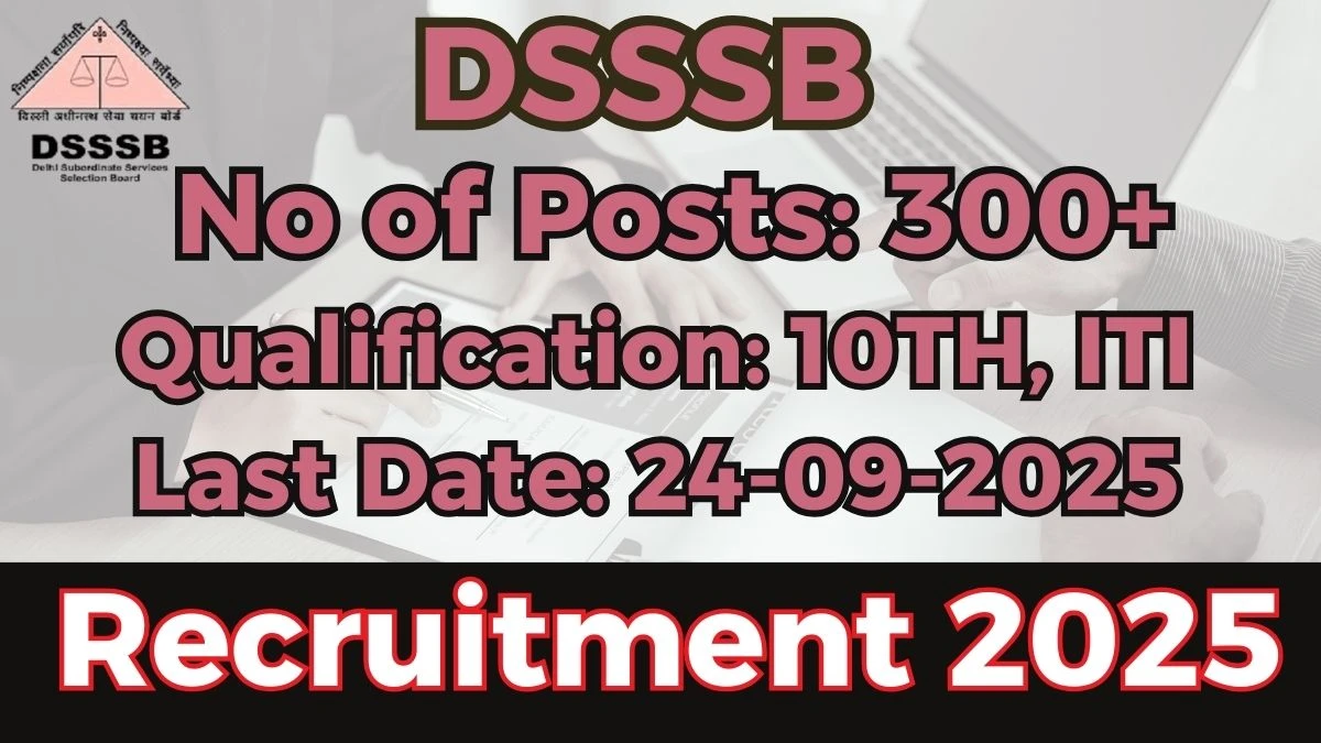 DSSSB Recruitment 2025