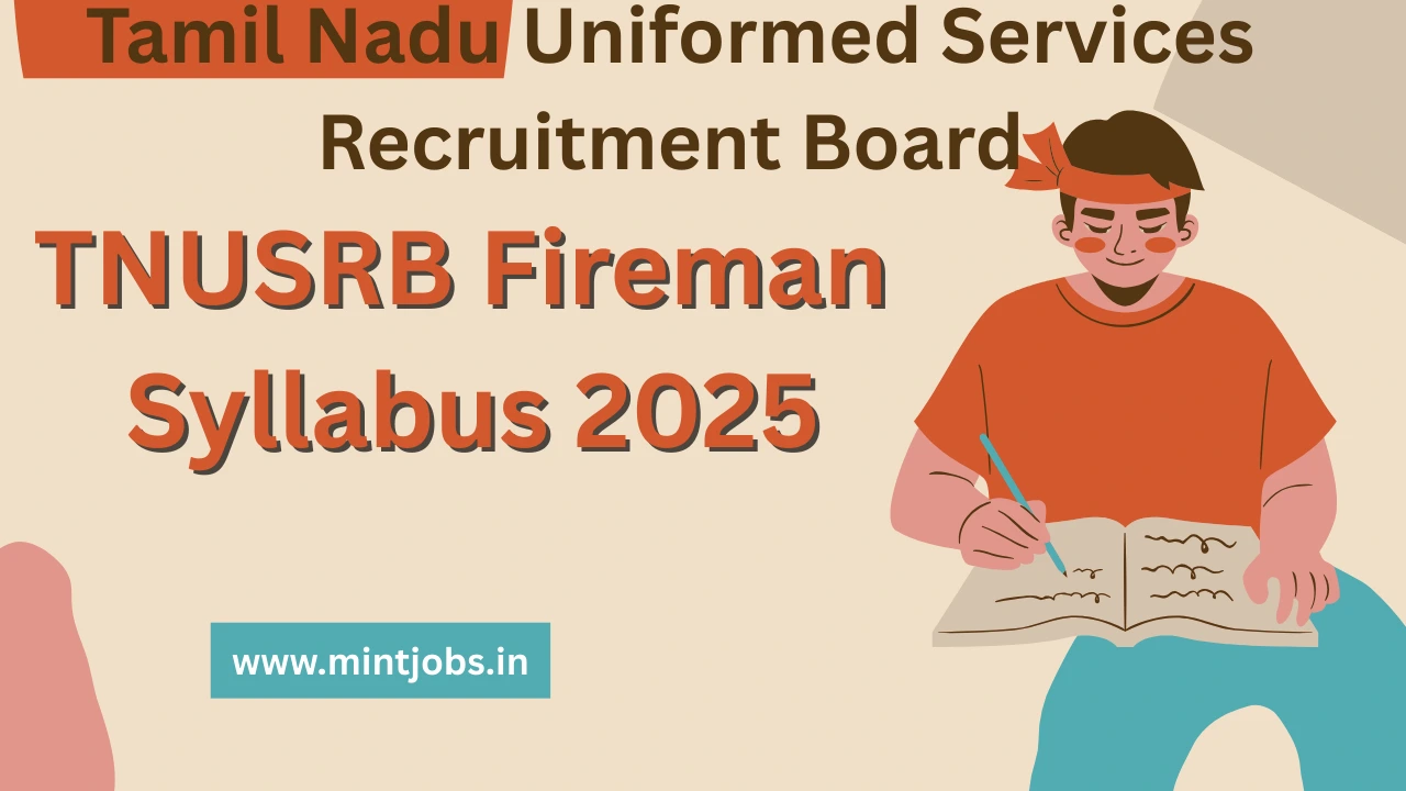 TNUSRB Fireman Syllabus