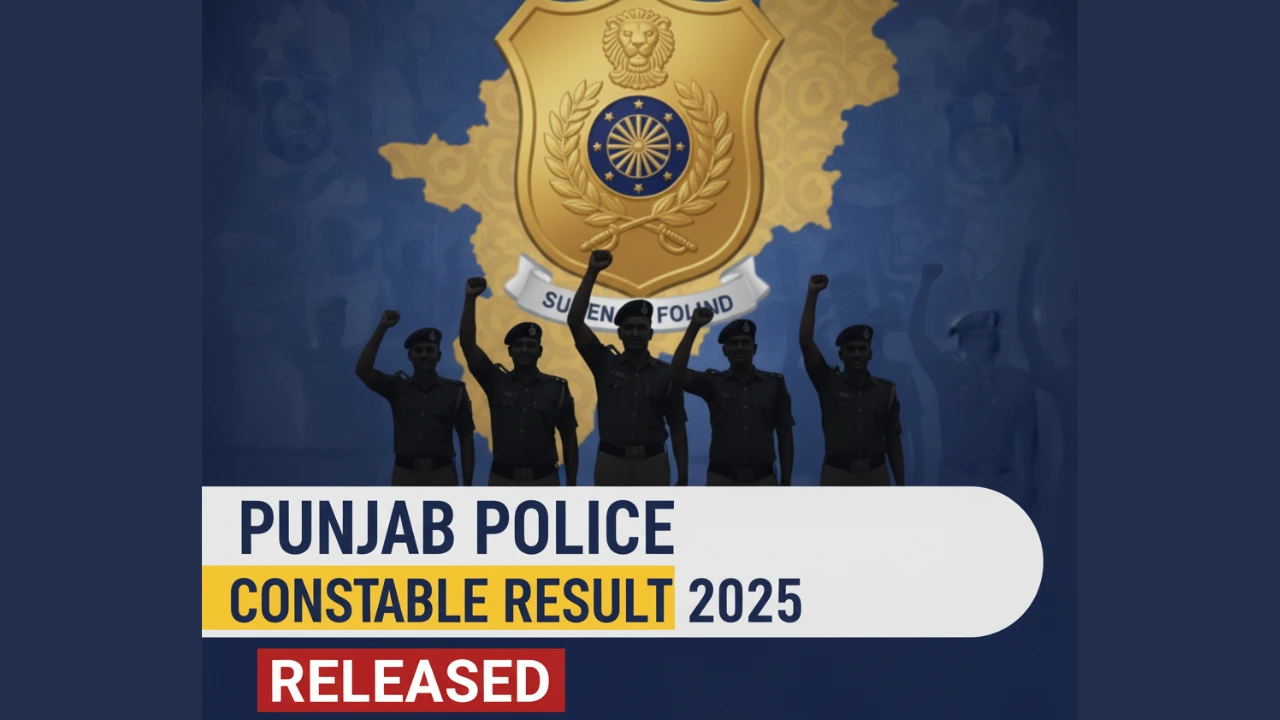 Punjab Police Constable Result 2025 Released